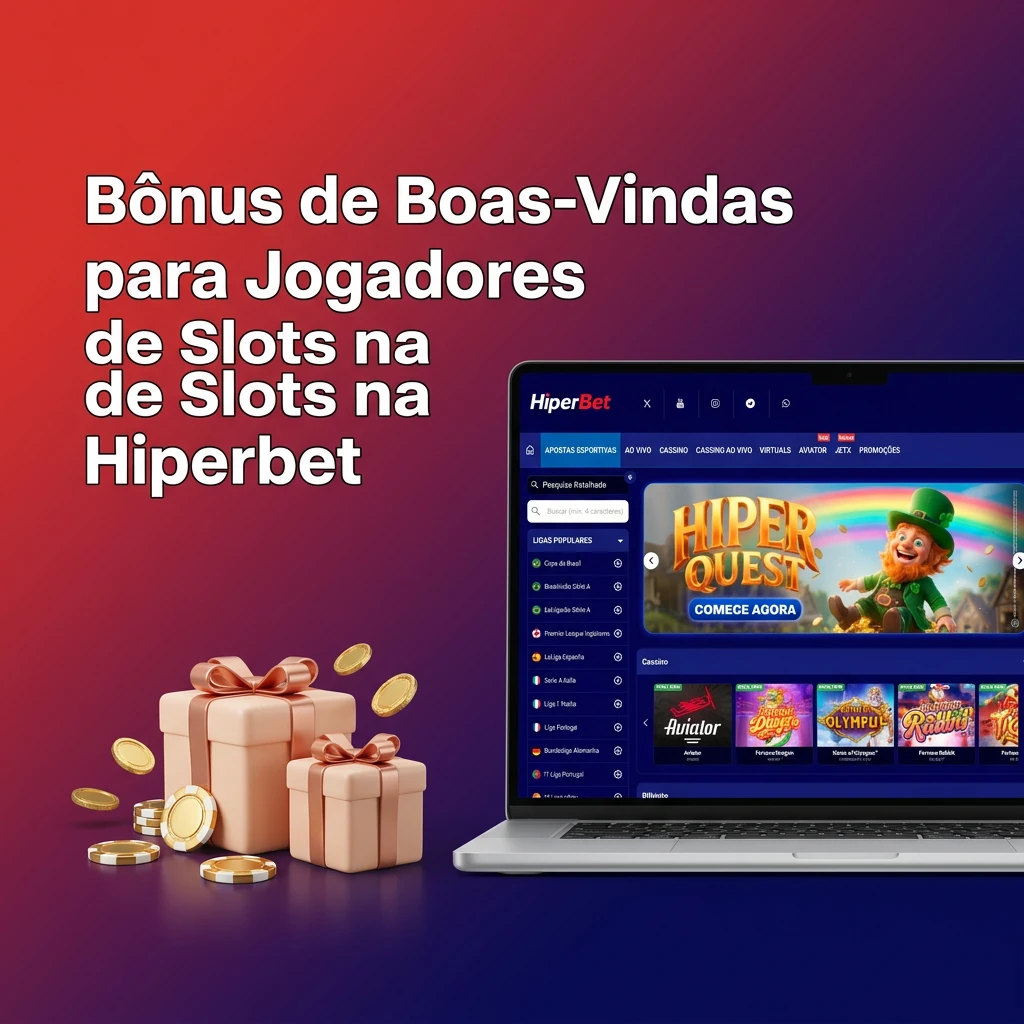 Hiperbet welcome bonus for slots players: 100% up to R$500 on first deposit, plus reload and cashback offers.