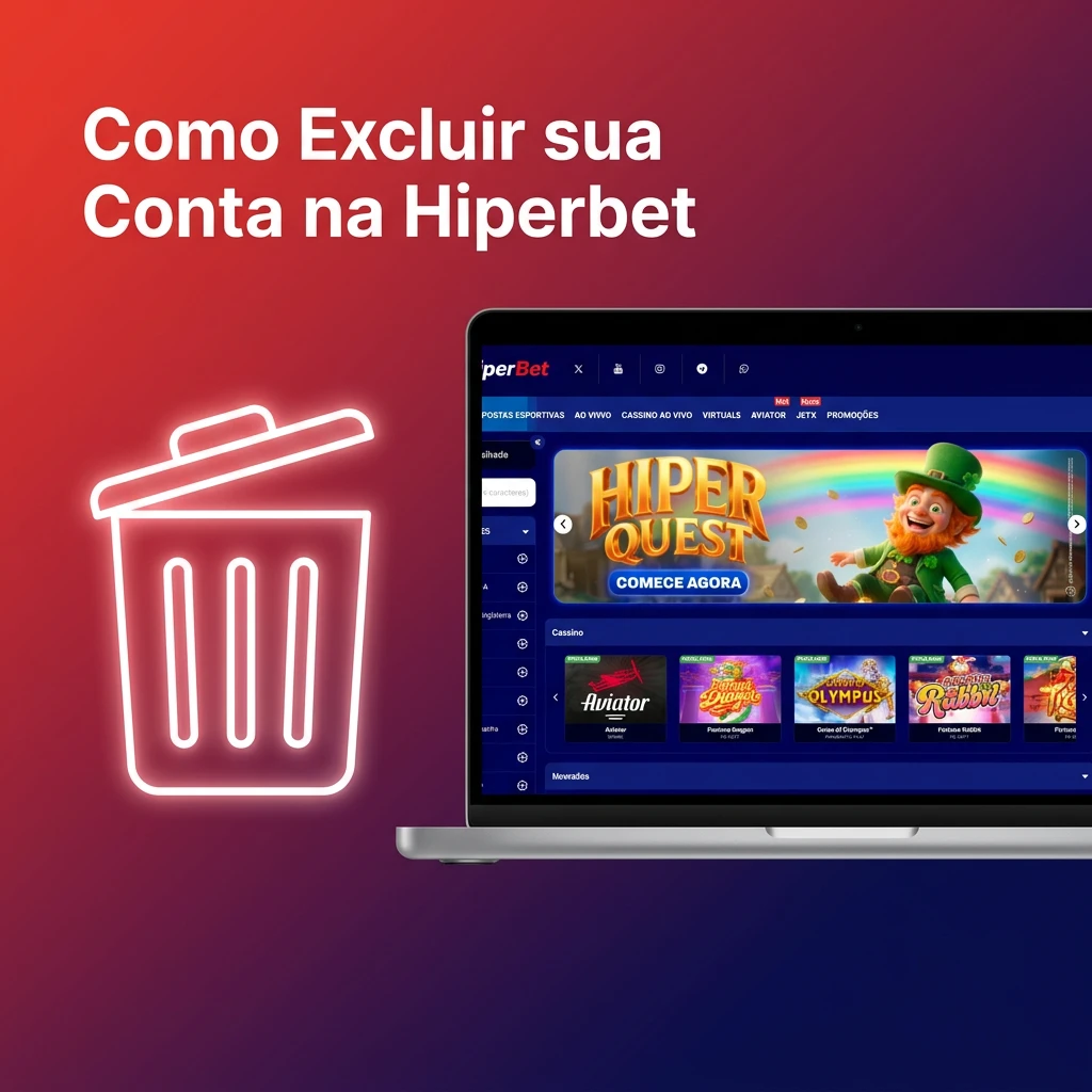Person deleting Hiperbet account online, accessing settings or contacting support to request account closure