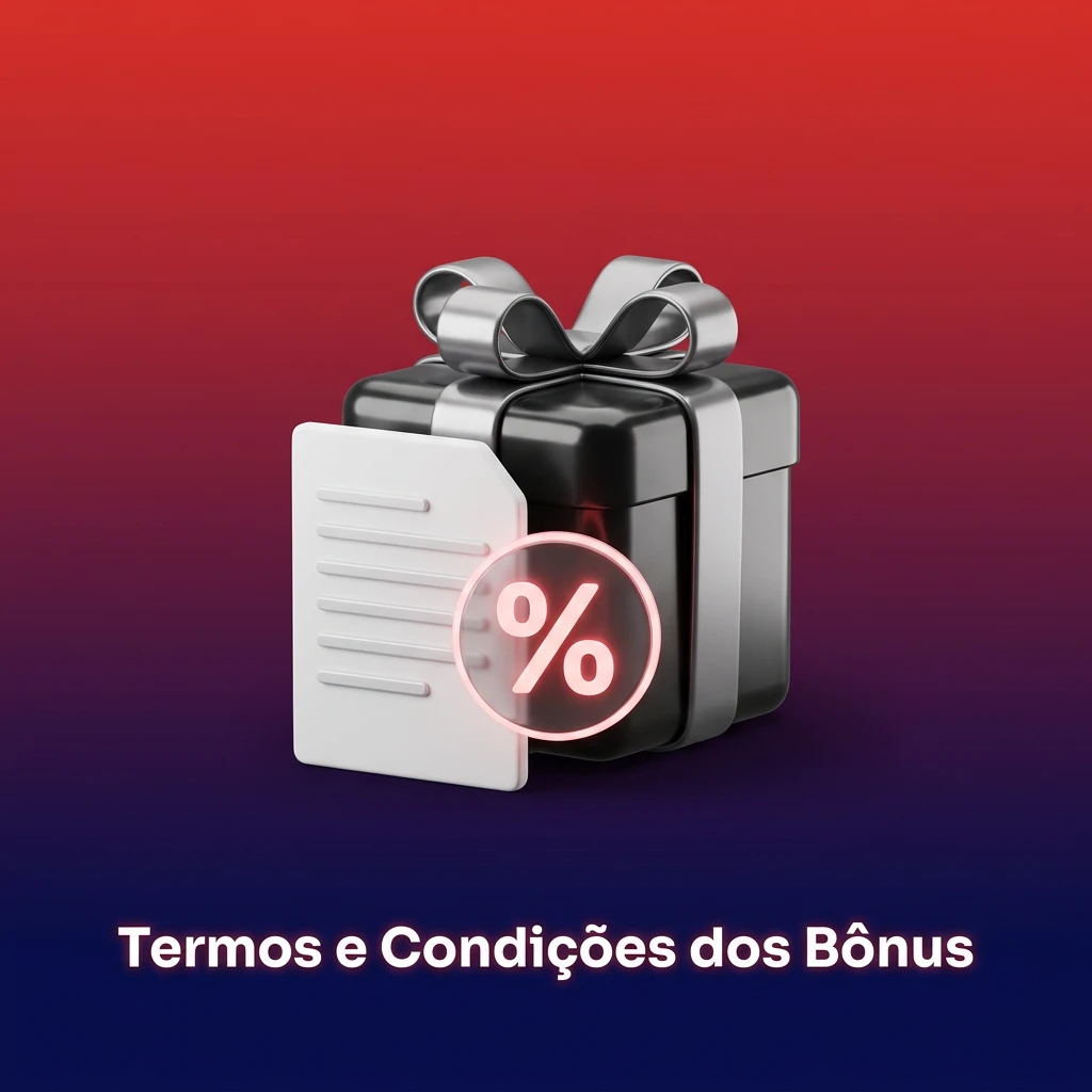 Bonus terms and conditions document with rules on rollover, eligibility, and wagering requirements for Brazilian players