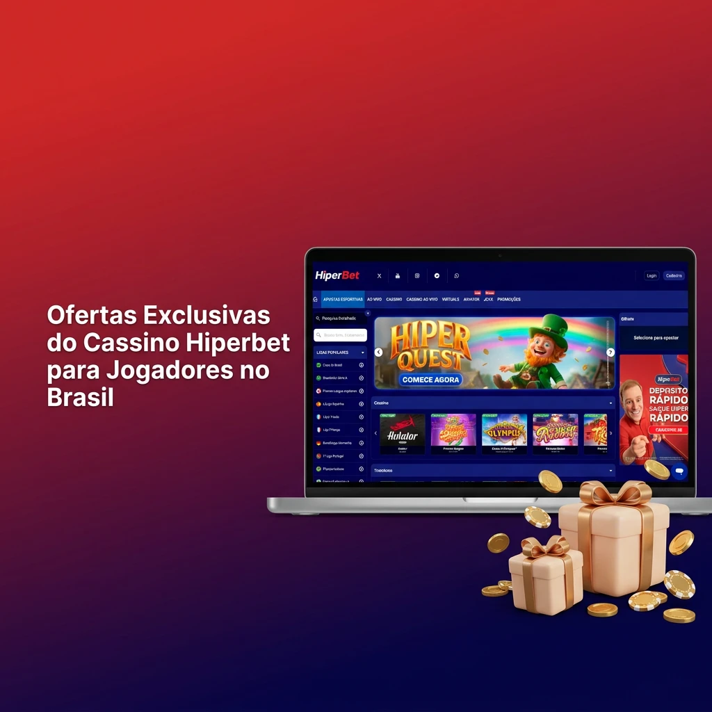 Hiperbet casino bonuses table for Brazilian players showing welcome bonus, free spins, reload, loyalty, and seasonal offers
